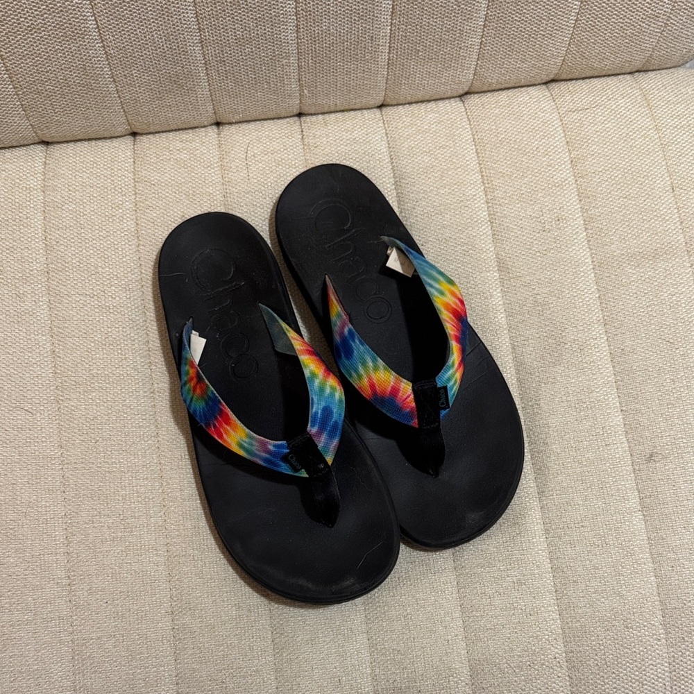 Chaco Multicolor Tie-Dye Sandals